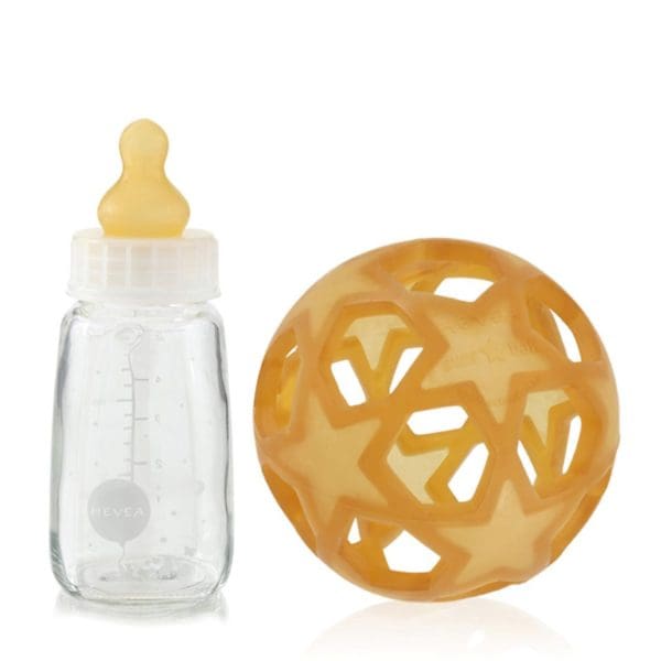 Fles -glas- met bal Hevea - Afbeelding 2
