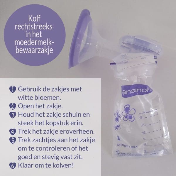 Moedermelkbewaarzakjes Lansinoh - Afbeelding 5