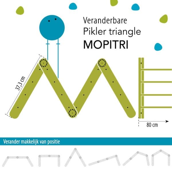 Klimrek Mopitri met glijbaan Ette Tete - Afbeelding 7