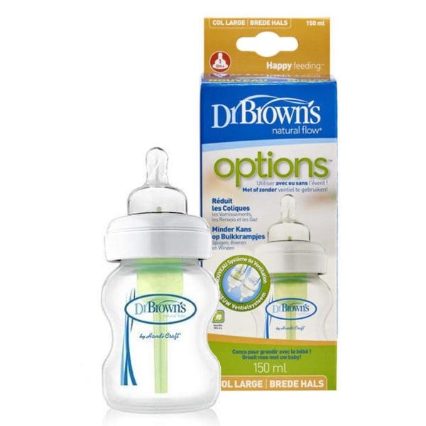 Fles brede hals 150ml Dr. Browns - Afbeelding 2