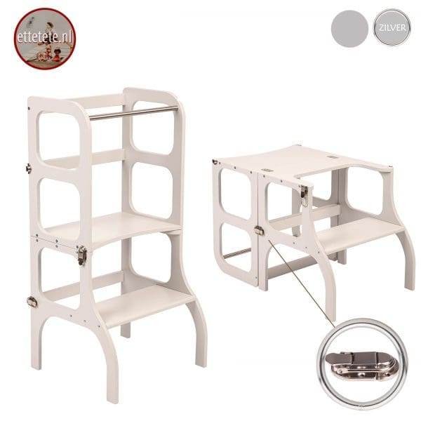 Learning Tower GRIJS Step 'n Sit Ette Tete