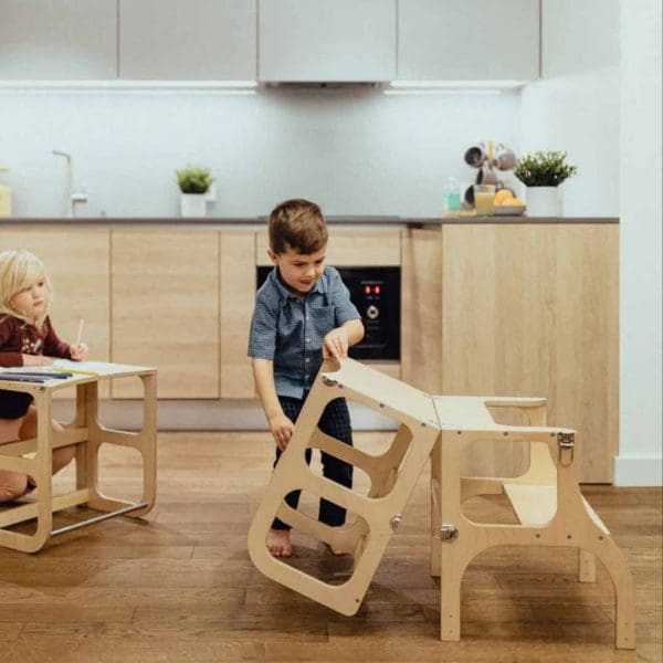 Leertoren Step 'n Sit berken Ette Tete - Afbeelding 3