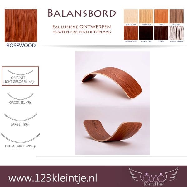 Balansbord <4jaar origineel licht gebogen KateHaa - Afbeelding 8