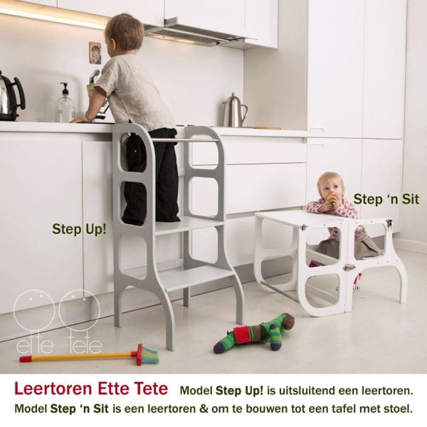 Leertoren Step Up! GRIJS Ette Tete - Afbeelding 5