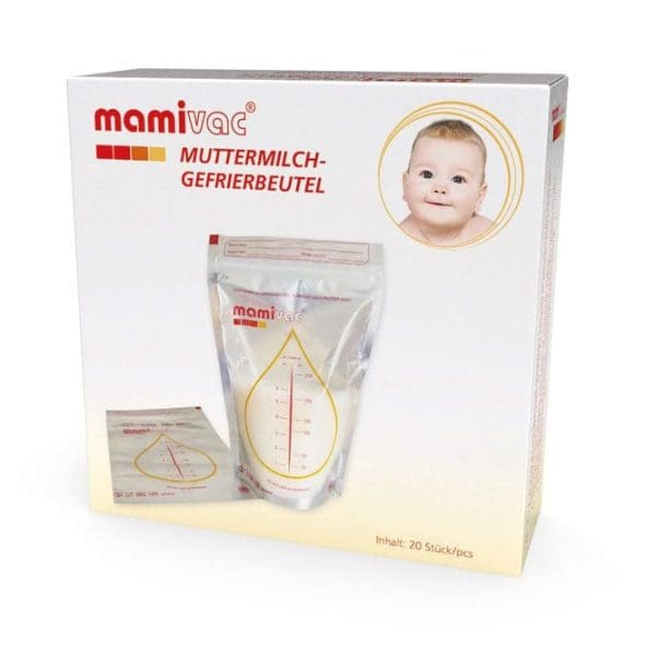 Moedermelkbewaarzakjes vriezer Mamivac 150ml 20st - Afbeelding 2