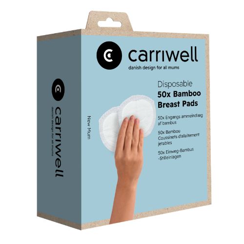 Bamboe zoogcompressen Carriwell 50st